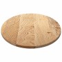 Tablero de mesa ovalado madera maciza de roble 120x60x2 cm
