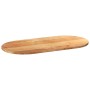 Tablero de mesa ovalado madera maciza de roble 100x50x2 cm