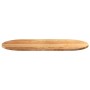 Tablero de mesa ovalado madera maciza de roble 100x50x2 cm