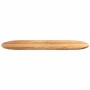Tablero de mesa ovalado madera maciza de roble 140x60x2 cm
