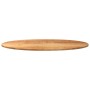 Tablero de mesa ovalado madera maciza de roble 120x60x2 cm