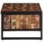 Mesa de centro multicolor 90x50x36 cm madera maciza reciclada