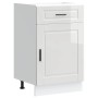 Mueble bajo de cocina porto alto brillo blanco