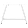 Patas de mesa de centro forma A 2uds acero blanco 70x(42-43) cm