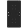 Patas de mesa de centro forma X 2uds acero negro 38x(42-43) cm