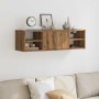 Armario de pared madera de ingeniería roble artisan 102x30x29cm