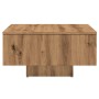Mesa de centro madera de ingeniería roble artisan 60x60x31,5 cm