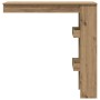 Mesa de bar de pared contrachapada roble artisan 102x45x103,5cm