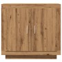 Aparador madera contrachapada roble artisian 80x40x75 cm