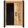 Aparador de madera maciza de mango rugosa 55x35x70 cm