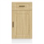Mueble bajo de cocina porto roble sonoma madera reconstituida