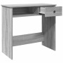 Escritorio de madera contrachapada gris Sonoma 80x40x75 cm