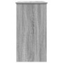 Escritorio de madera contrachapada gris Sonoma 80x40x75 cm