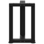 Patas de mesa de centro en forma de T 2 uds acero negro