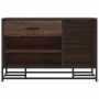 Banco zapatero madera de ingeniería marrón roble 80x40x53,5 cm