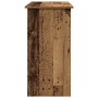 Escritorio de madera ingeniería madera envejecida 80x40x75 cm