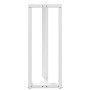 Patas de mesa bar forma T 2 uds acero blanco 40x35x(101-102) cm