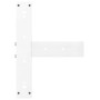 Patas de mesa bar forma T 2 uds acero blanco 40x35x(101-102) cm