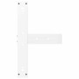 Patas de mesa bar forma T 2 uds acero blanco 60x35x(101-102) cm