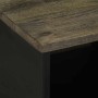 Mesa de centro madera maciza de mango negra 80x50x40 cm