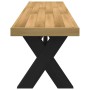 Banco comedor NOAIN patas forma X madera maciza pino