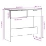 Mesa consola madera contrachapada envejecida 90x36x75 cm