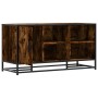 Banco zapatero madera de ingeniería roble ahumado 100x40x53,5cm
