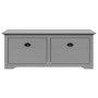Banco de recibidor BODO gris 114x40x45 cm