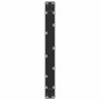 Patas de mesa de centro forma U 2uds acero negro 60x(30-31) cm