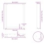 Patas mesa centro forma U 2uds antracita 60x(72-73)cm acero