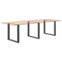 Patas mesa centro forma U 3 uds antracita 90x(72-73) cm acero