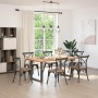 Patas mesa centro forma U 2uds antracita 90x(72-73)cm acero