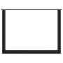 Patas mesa centro forma de U 2 uds acero negro 100x(72-73) cm