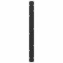 Patas mesa centro forma de U 2 uds acero negro 100x(72-73) cm
