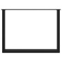 Patas mesa centro forma de U 2 uds acero negro 100x(72-73) cm