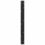 Patas mesa centro forma de U 2 uds acero negro 100x(72-73) cm