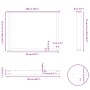 Patas mesa centro forma de U 2 uds acero negro 100x(72-73) cm