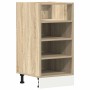 Armario inferior de fregadero madera ingeniería 40x44,5x81,5 cm