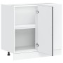 Mueble bajo de cocina Porto madera contrachapada negro