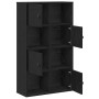 Estantería de madera de ingeniería roble negro 60x24x101,5 cm