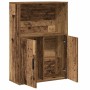 Estantería madera de ingeniería color envejecido 60x24x85 cm