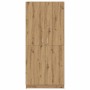 Armario de madera de ingeniería roble artesanal 80x52x180 cm