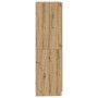 Armario de madera de ingeniería roble artesanal 80x52x180 cm