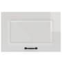 Armario de pared de cocina Kalmar blanca de alto brillo