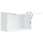 Armario de pared de cocina Kalmar blanca de alto brillo