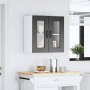 Armario pared cocina puerta de cristal Kalmar negra