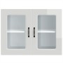 Armario pared cocina puerta cristal Kalmar blanca alto brillo