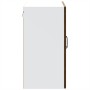 Armario pared cocina puerta de cristal Kalmar roble marrón