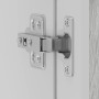 Armario de pared para cocina puerta cristal Porto gris sonoma