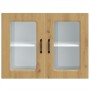 Armario pared cocina puerta de cristal Kalmar roble artesanal